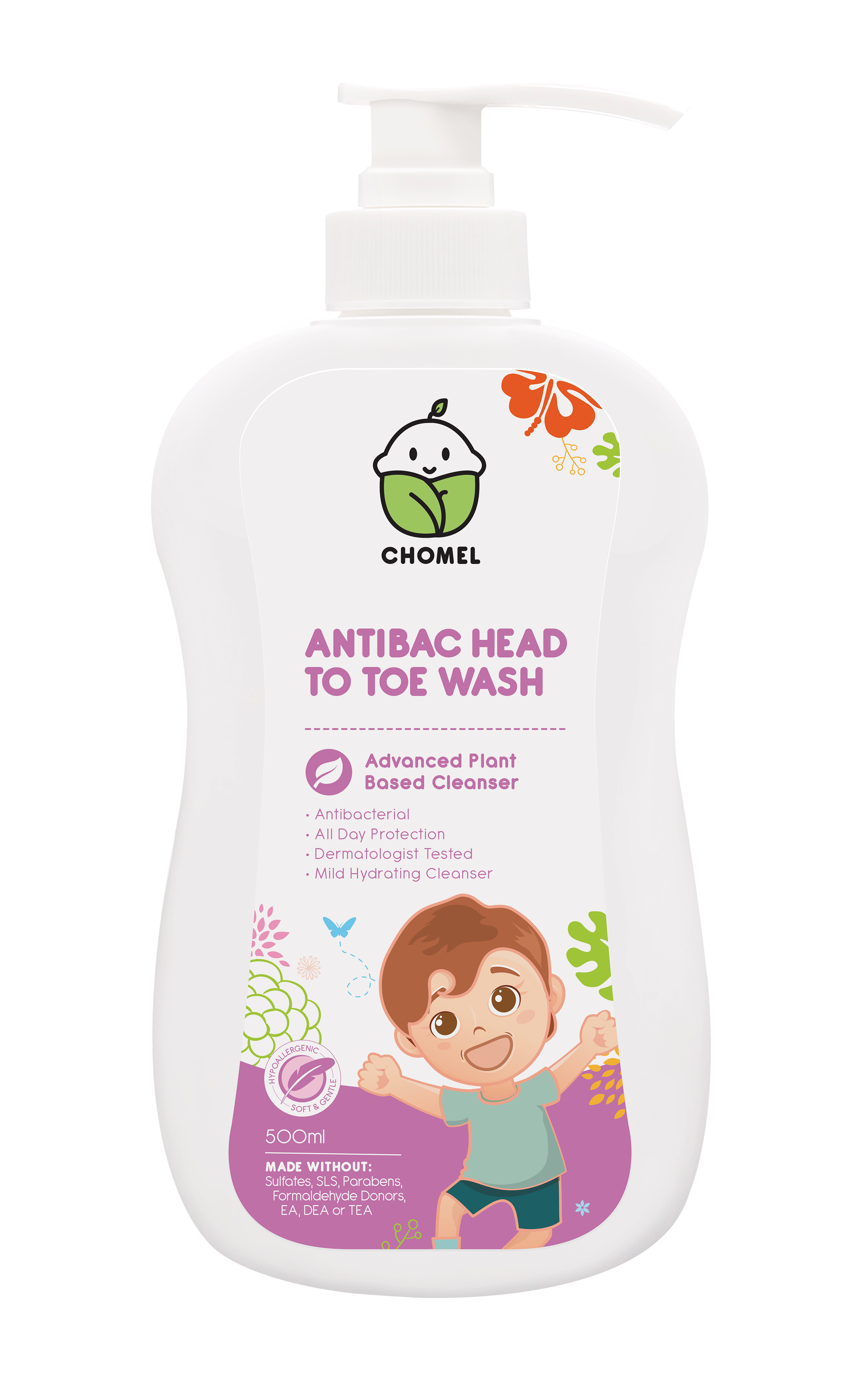 CHOMEL Antibac Head to Toe Wash (500ml)